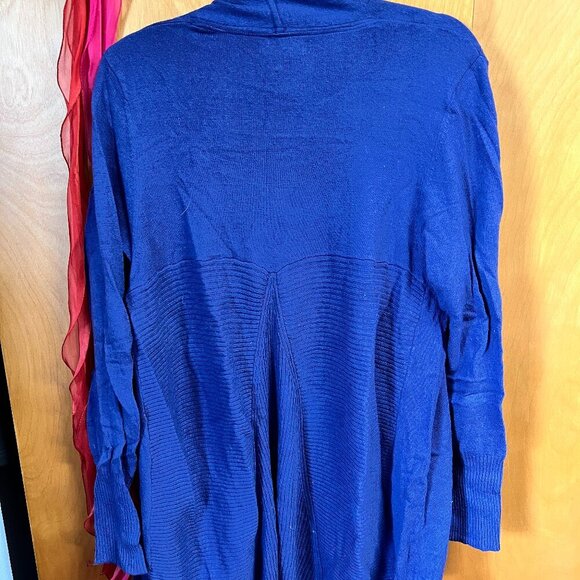 Blue Fresh Produce Duster style Sweater Size M/L - Picture 3 of 3